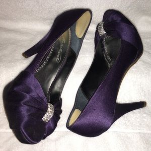 David’s Bridal - Michaelangelo Peep Toe Heel Lapis